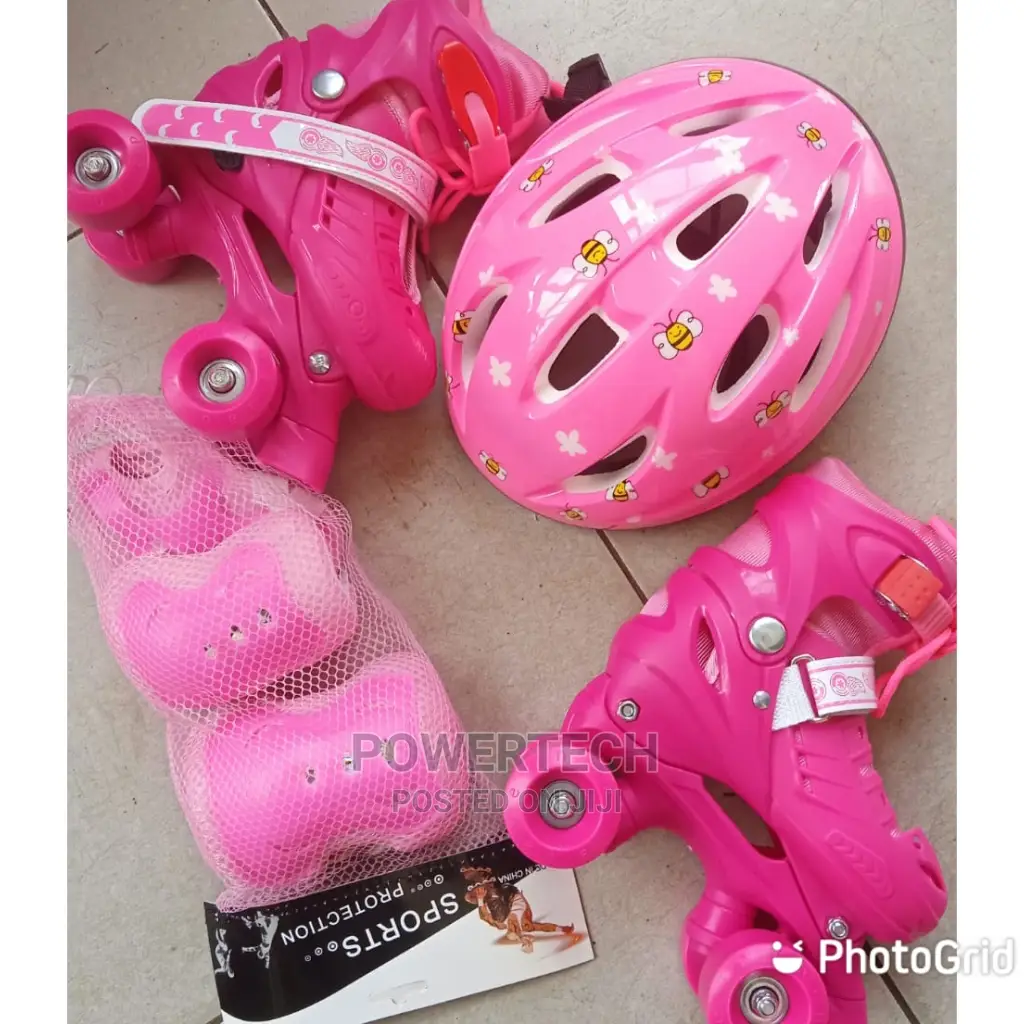 Pink- Four Wheel Complete Skates