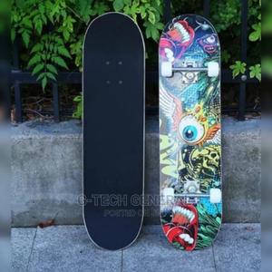 Skateboard With Rubber Wheel-Standard Size - thumbnail 2