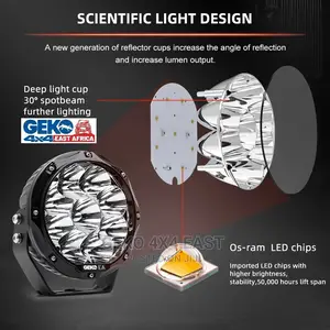 GEKO EA Spotlight 4X4 Offroad 7 Inch Driving Light G-Sl-D070