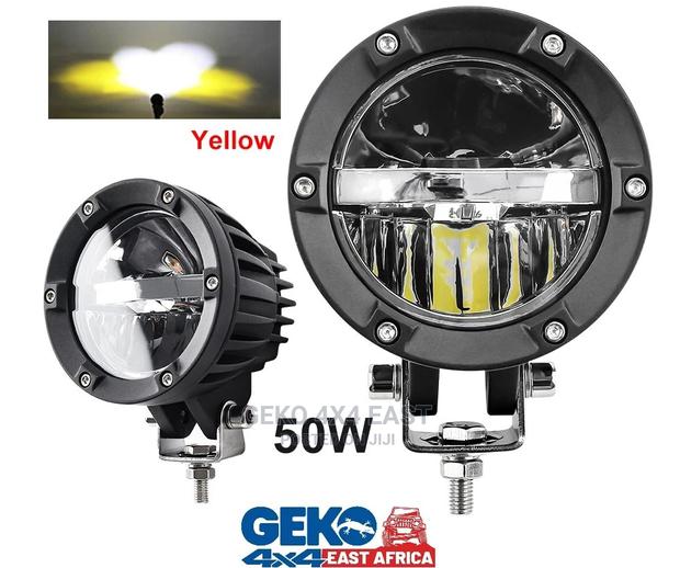 Dual Color Spot Light, Fog Light, 4inch Round (Pair) - thumbnail 2