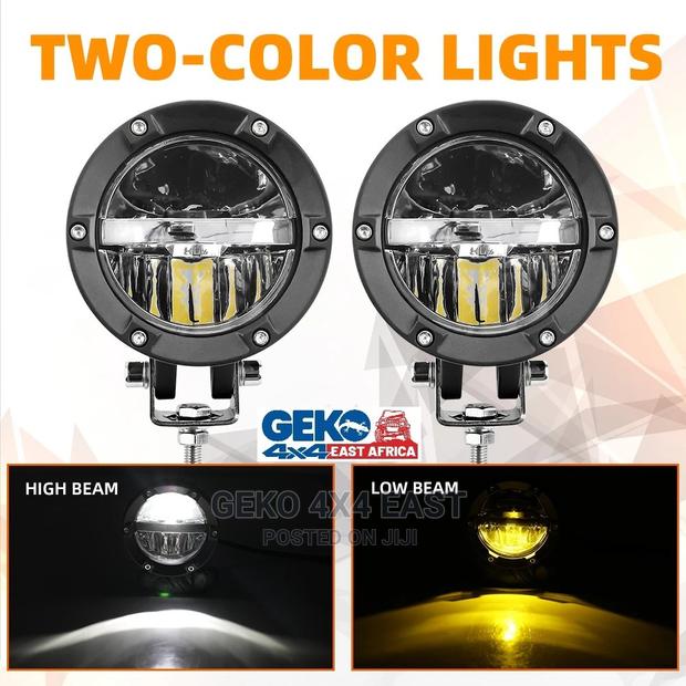 Dual Color Spot Light, Fog Light, 4inch Round (Pair) - thumbnail 8