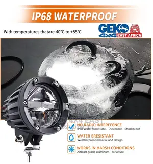 Dual Color Spot Light, Fog Light, 4inch Round (Pair)