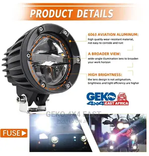 Dual Color Spot Light, Fog Light, 4inch Round (Pair)