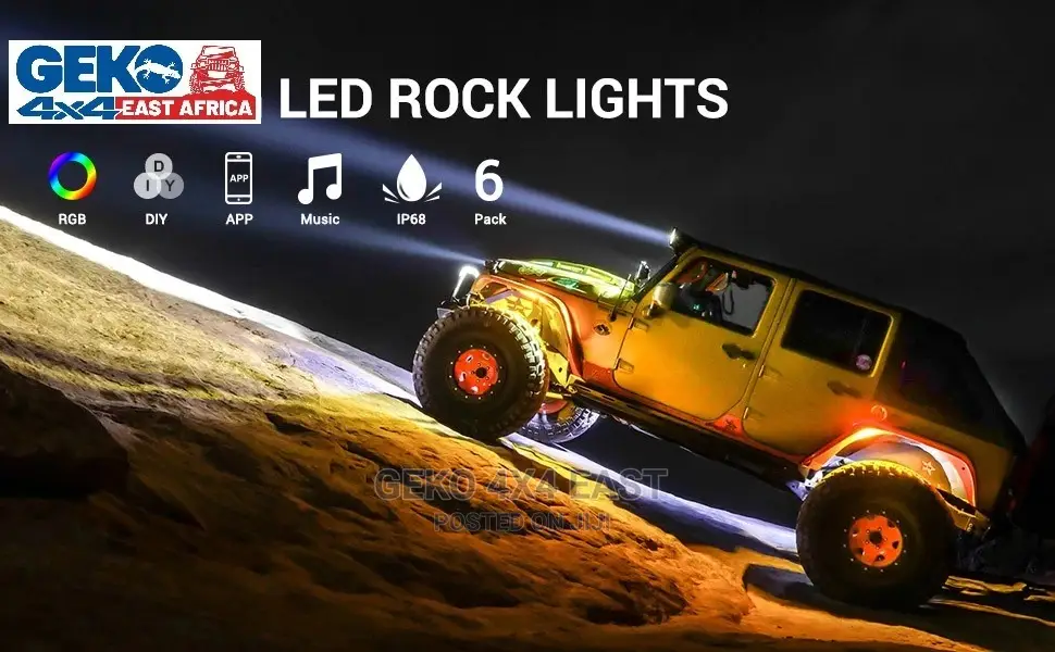 Rock Lights, Multi Color LED Rgb App Contolled