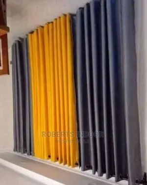 Grey and Yellow Elegant Curtain