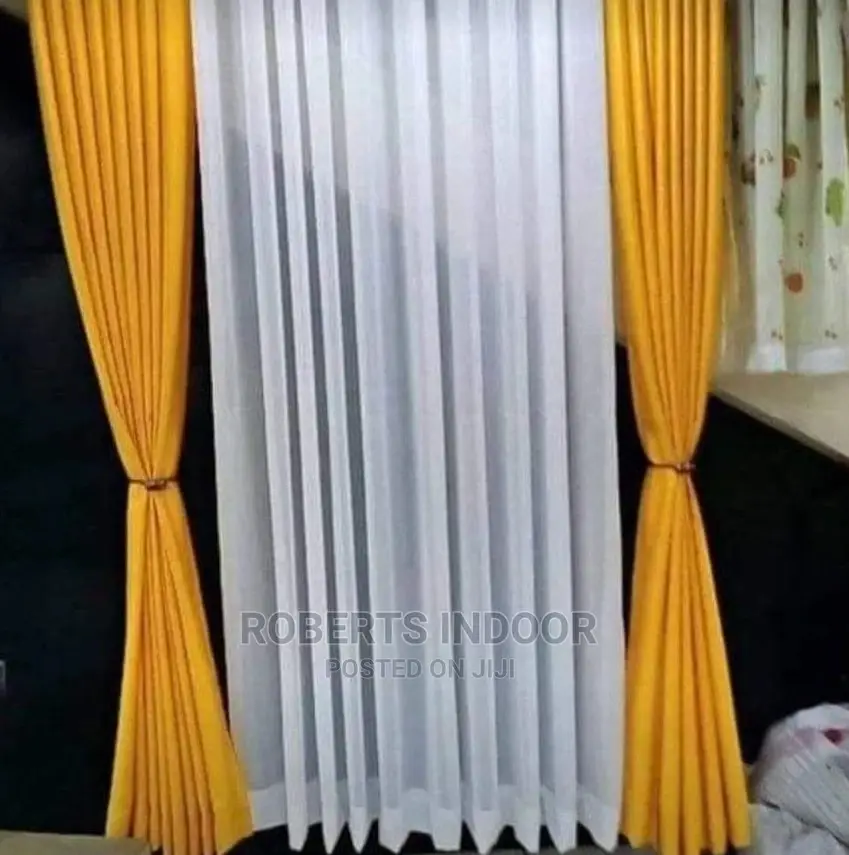 Mustard Yellow Elegant Curtain