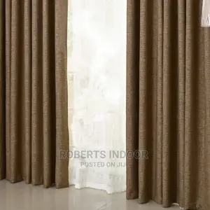 Elegant Brown Curtain House Curtain