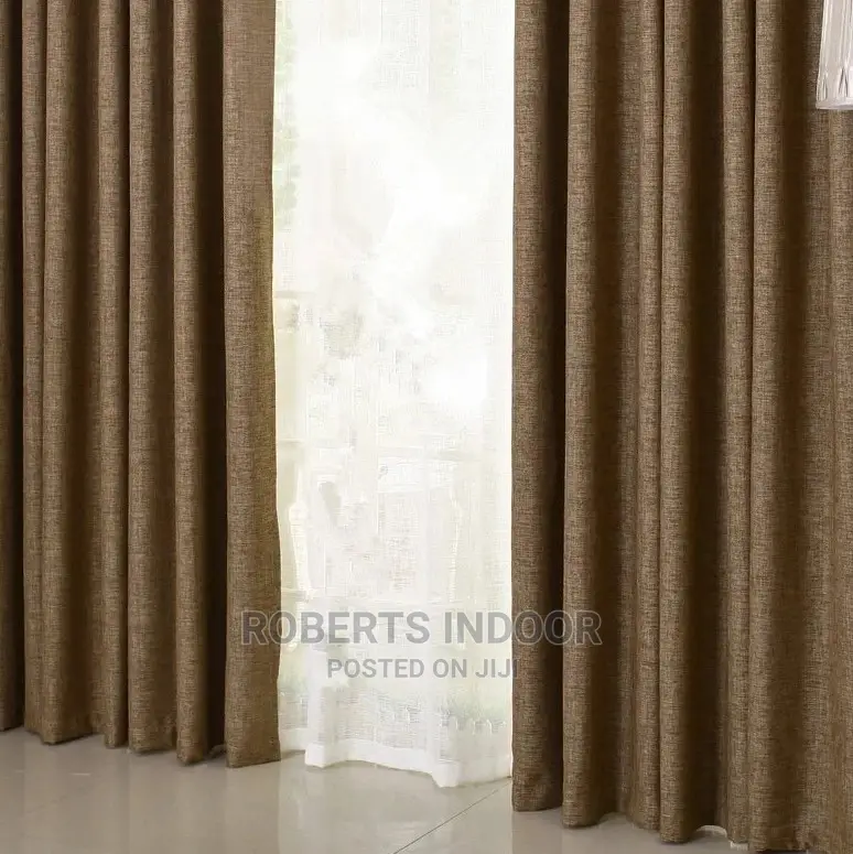 Elegant Brown Curtain House Curtain