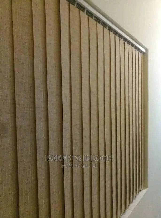 Brown Vertical Window Blinds
