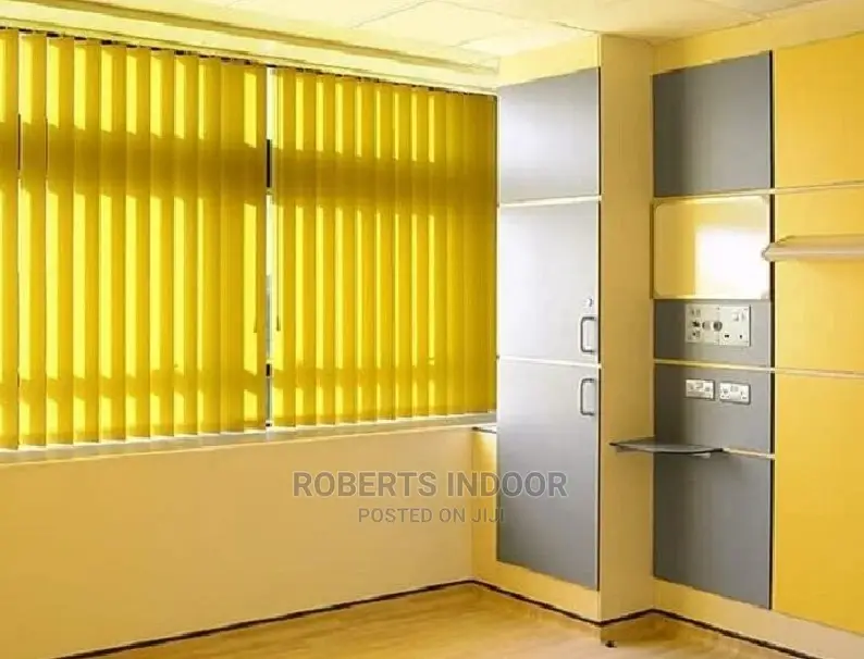 Yellow Vertical Window Blinds