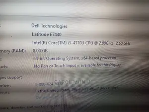 Laptop Dell Latitude E7240 8GB Intel Core I5 HDD 500GB