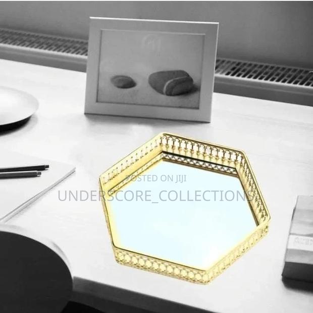 Crystal Mirrored Cosmetic Tray Organiser