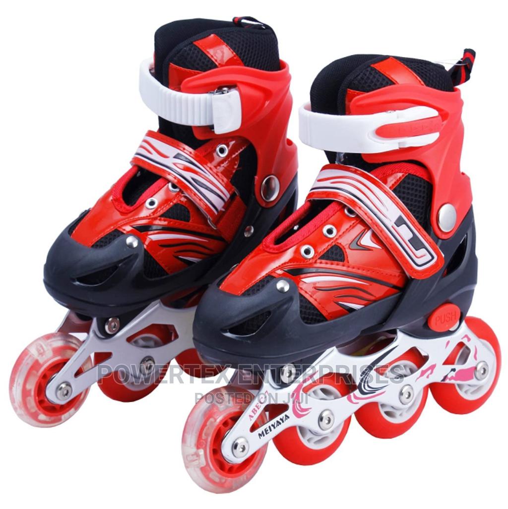 skating shoes red