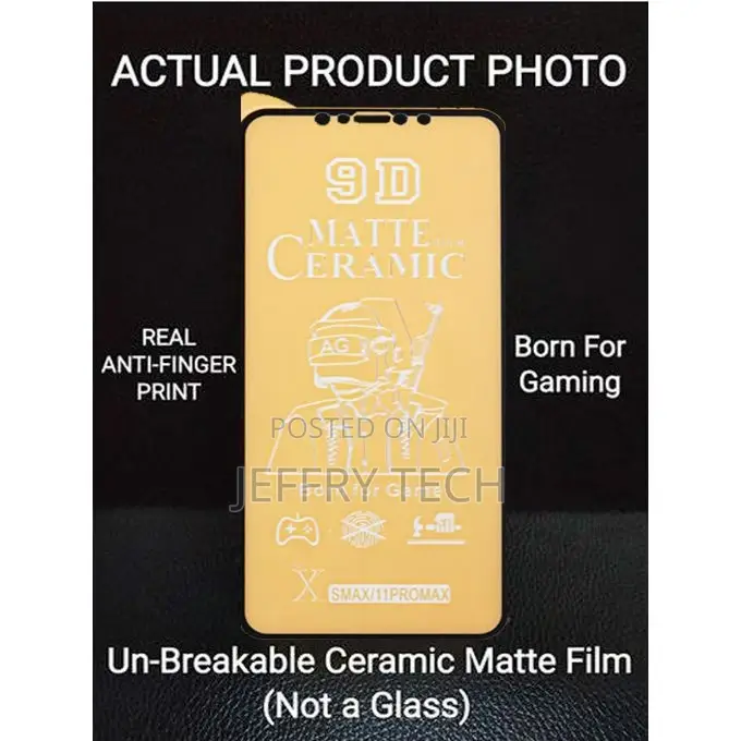 9H Ceramic Anti-Fingerprint Screen Protector iPhone Xs Max /