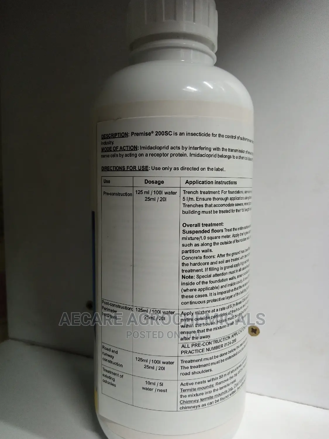 Premise Termicide 200sc 1litre