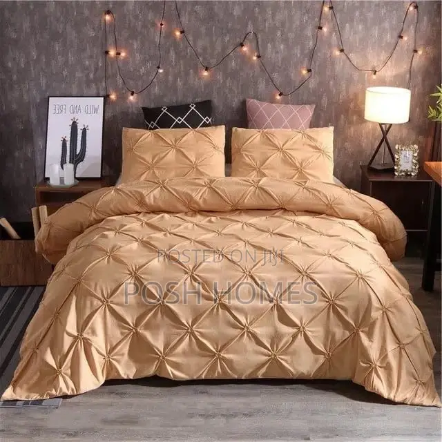 Pinch Pleat Pin Tuck Duvet Cover Set