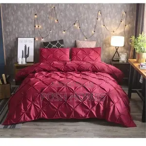 Pinch Pleat Pin Tuck Duvet Cover Set