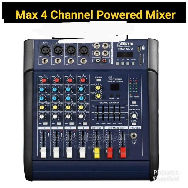 Max 4 Chanel Powered Mixer