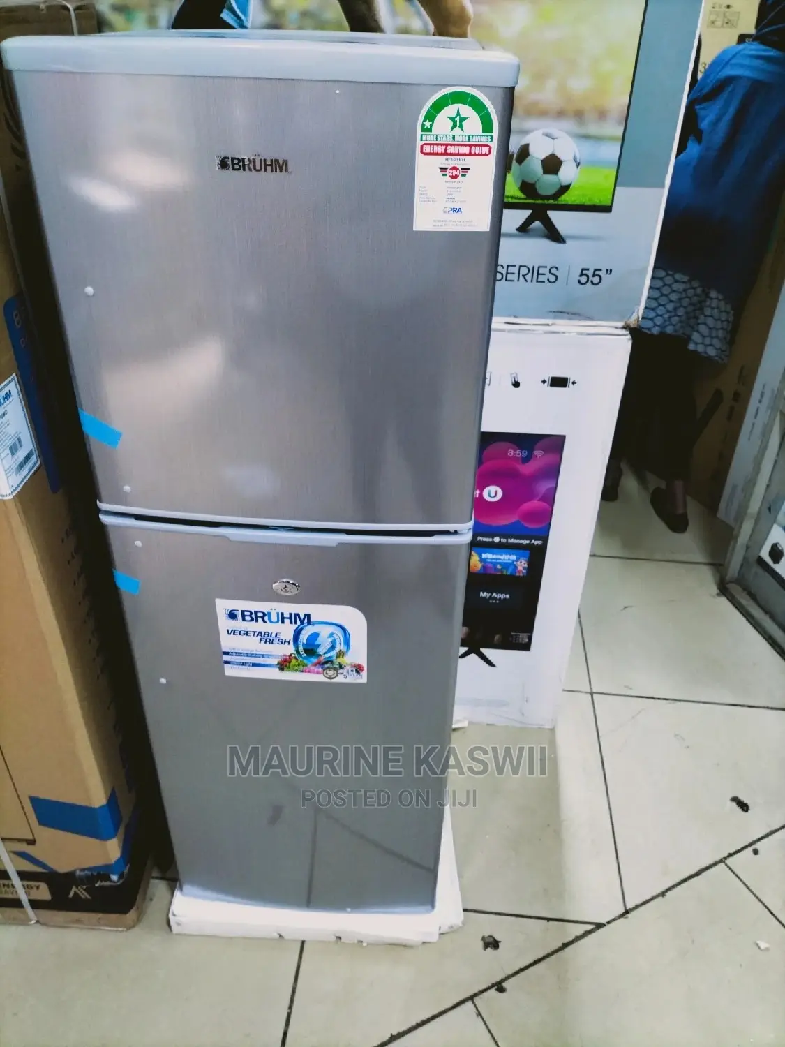 138 Liters Bruhm Fridge Brand New