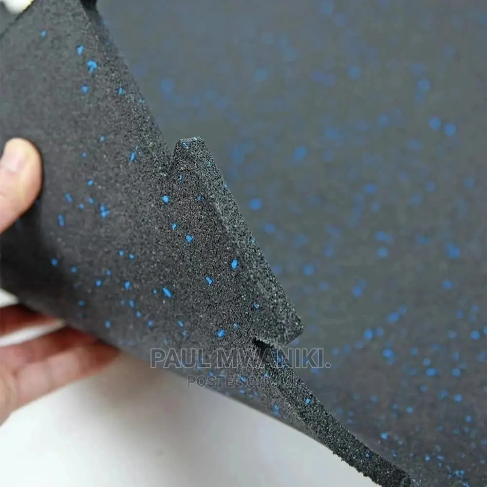 Interlocking Gym Rubber Floor Tile. 15mm Thick