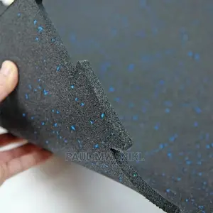 Interlocking Gym Rubber Floor Tile. 15mm Thick