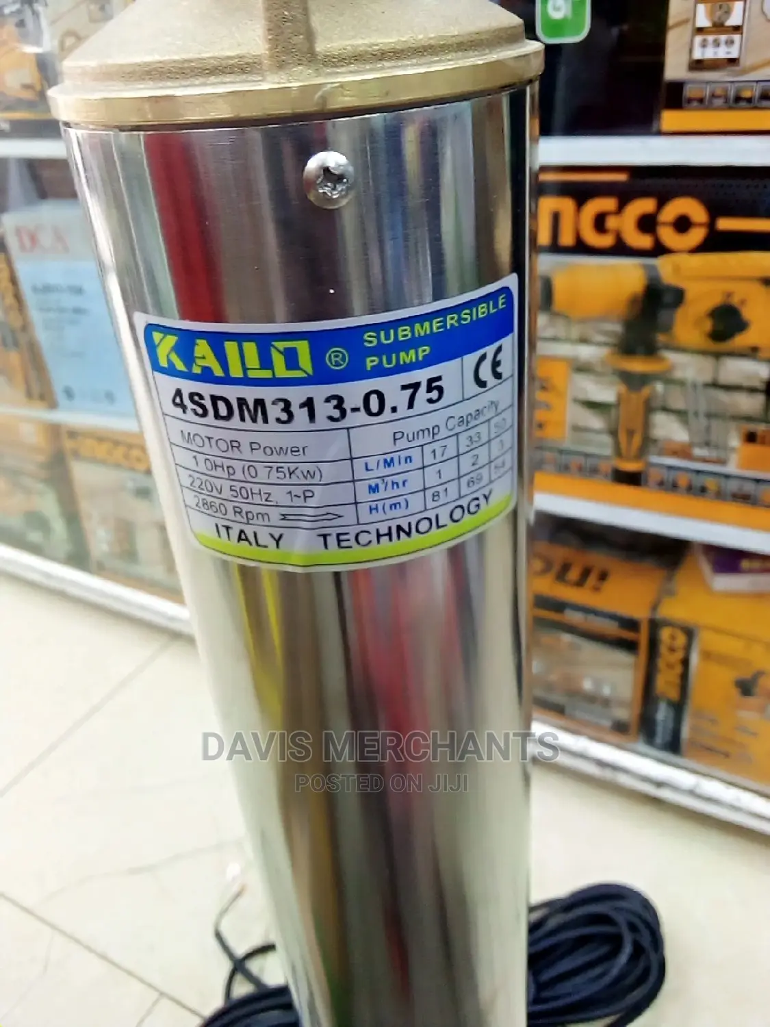 Submersible Water Pump 1hp