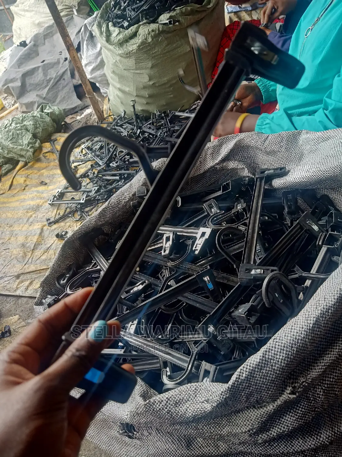 Clip Black Plastic Hangers