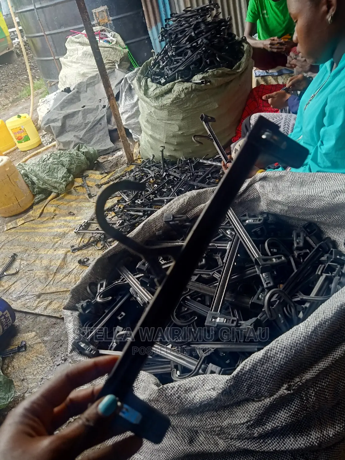 Clip Black Plastic Hangers