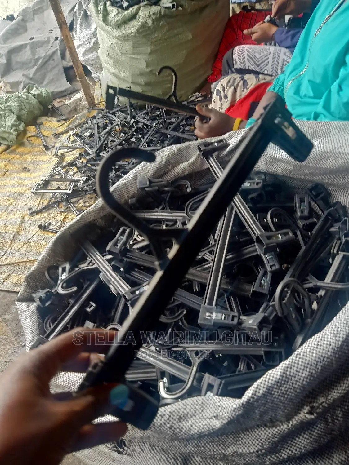 Clip Black Plastic Hangers