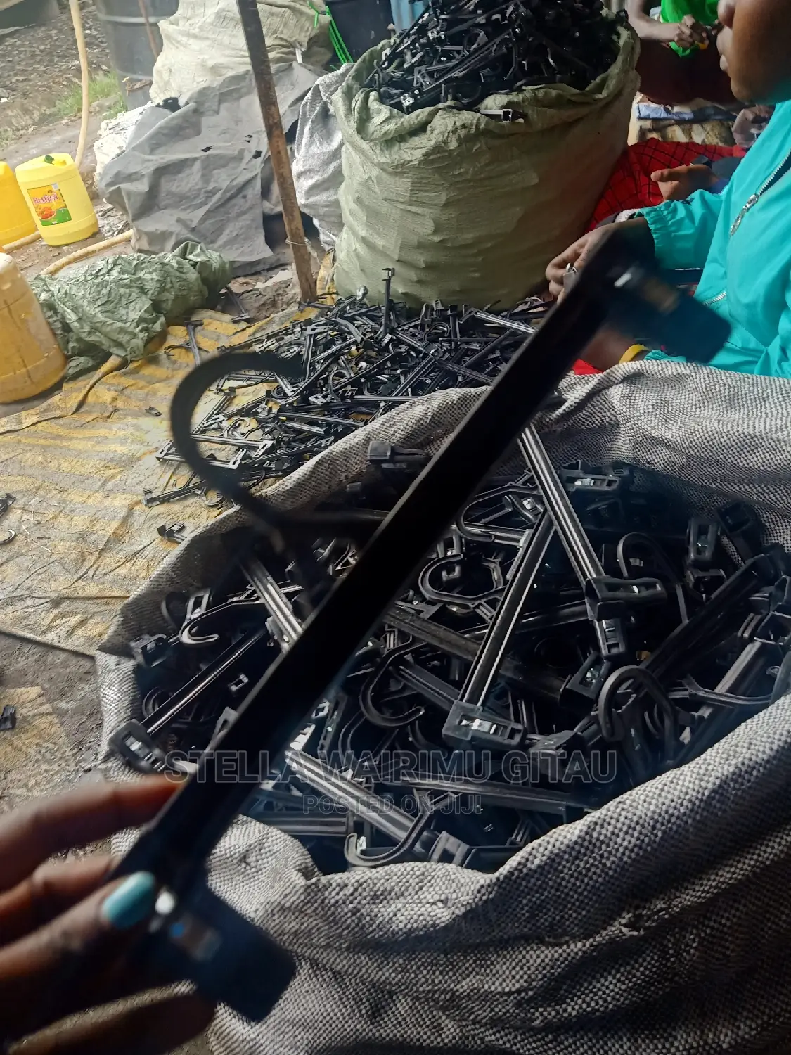 Clip Black Plastic Hangers