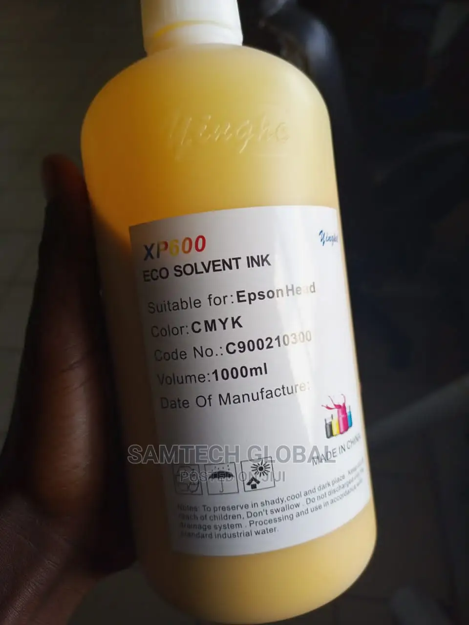 Best Quality Xp600 Yellow Solvent Ink
