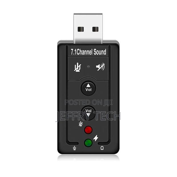 USB 2.0 External Sound Card 7.1CH Audio Mini Adapter With Bu