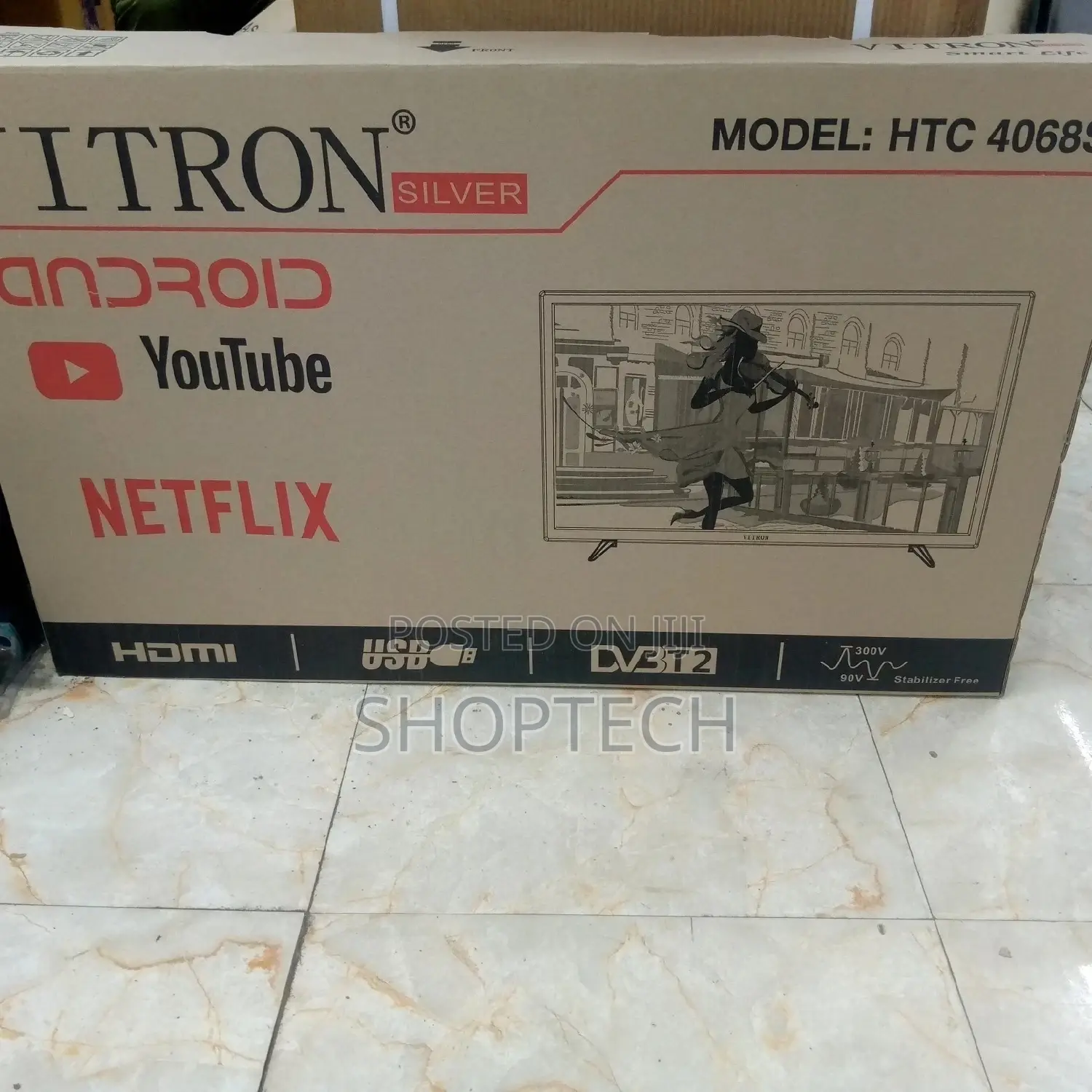 Vitron 40 Inch Smart Android Tv .