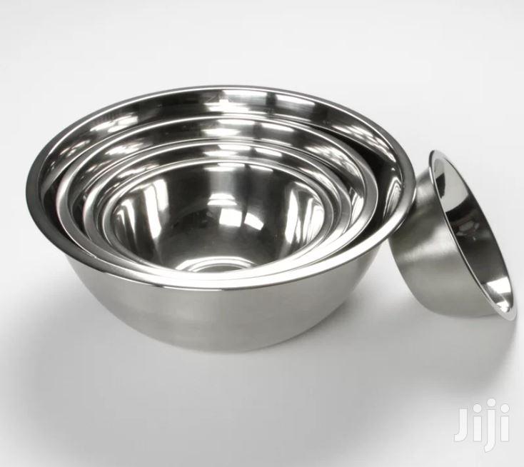 Stainless Steel Bowls for Mixing Food Preparation, Serving