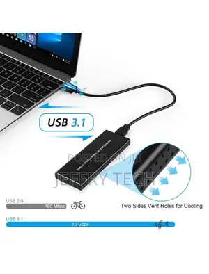 M.2 NVME SSD Enclosure Clip Type Aluminum NVME External Har