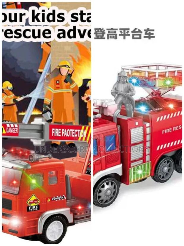 Battery Operating Fire Truck - main view