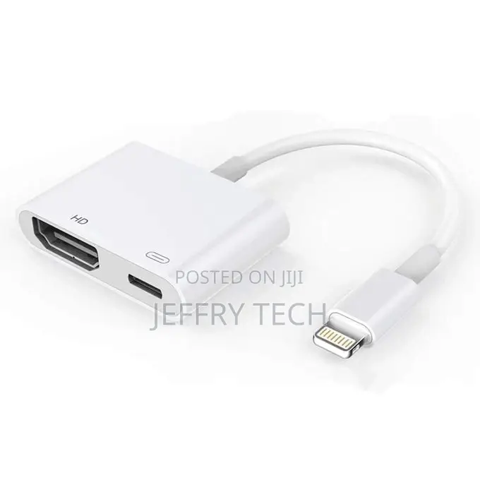 8 Pin Digital AV to HDMI Adapter + USB Charging Port for VGA