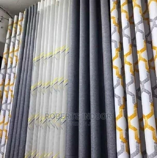 Dark Grey Elegant Curtain - main view