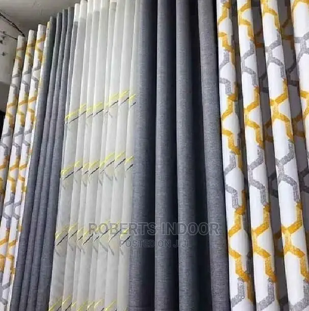 Dark Grey Elegant Curtain