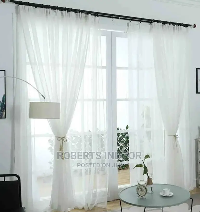 Plain White Heavy Sheer