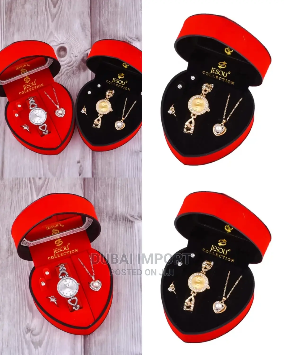 Ladies Gift Set Watch With Earrings,Necklace and Ring
