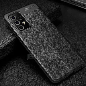 Autofocus for Samsung Galaxy A72 Litchi Carbon Fiber Case An