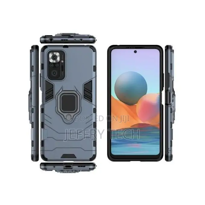 Metal Ring Car Holder for Xiaomi Redmi Note 10 Pro - Blue