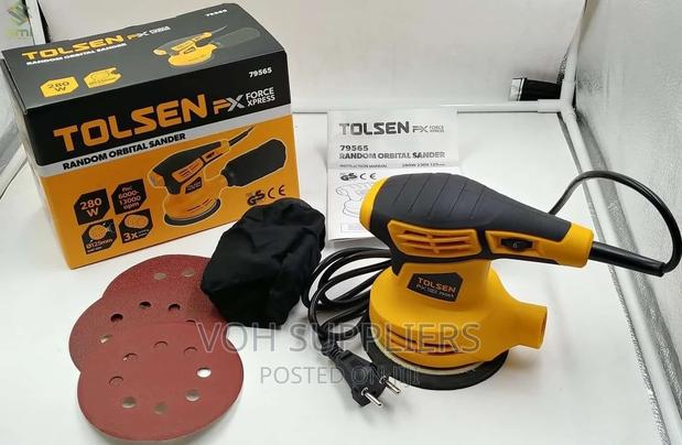 Tolsen Industrial Random Orbital Sander (280W) With Sanding