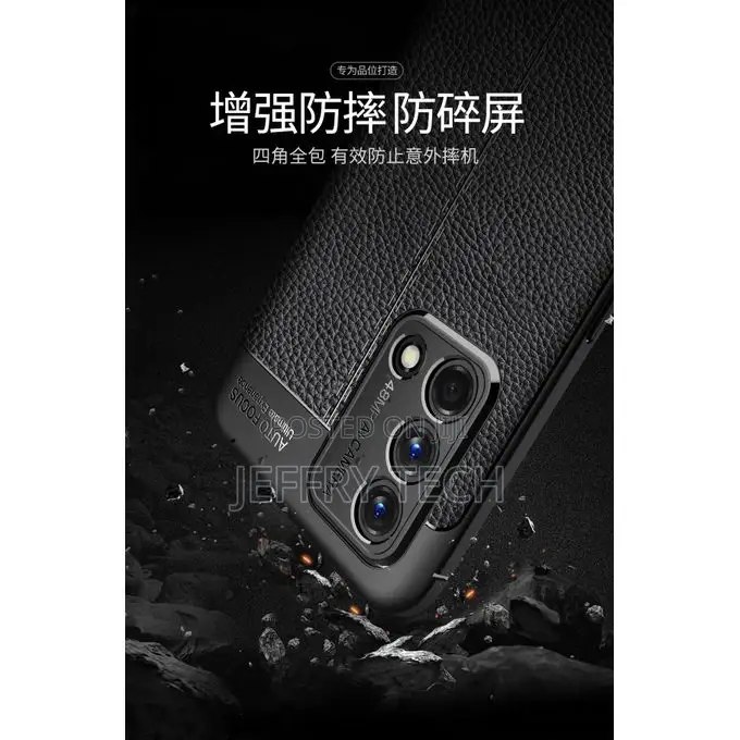 Autofocus for Oppo A95 4G Litchi Carbon Fiber Case Anti Prot
