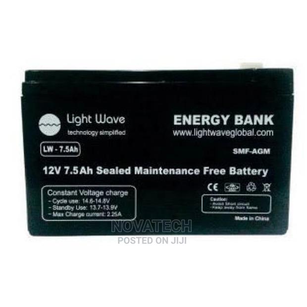 Ups Battery 12v by 7.5ah / 12*7.5 Lightwave