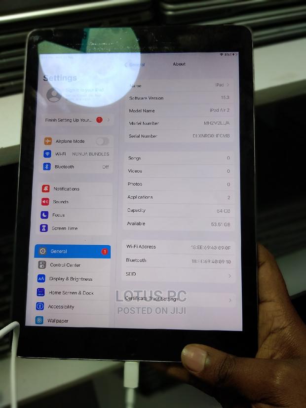 Apple iPad Air 2 64 GB Silver - thumbnail 2