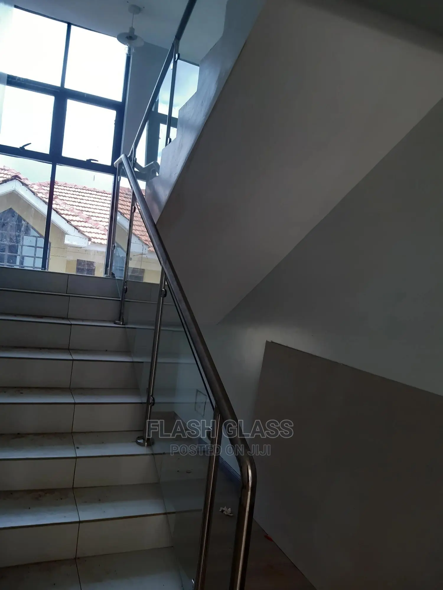 Stainless Steel Staircase Glass Balustrade
