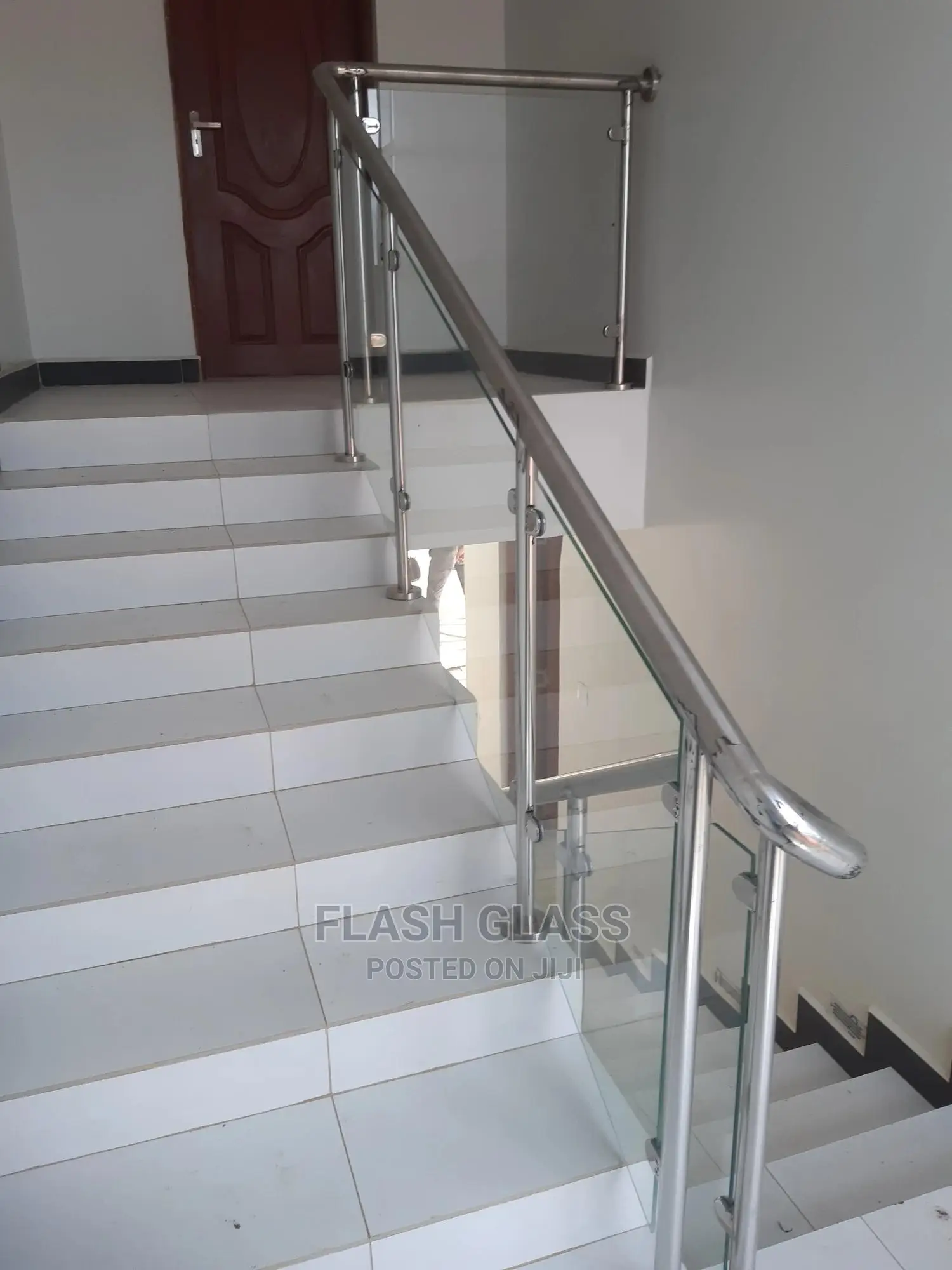 Stainless Steel Staircase Glass Balustrade