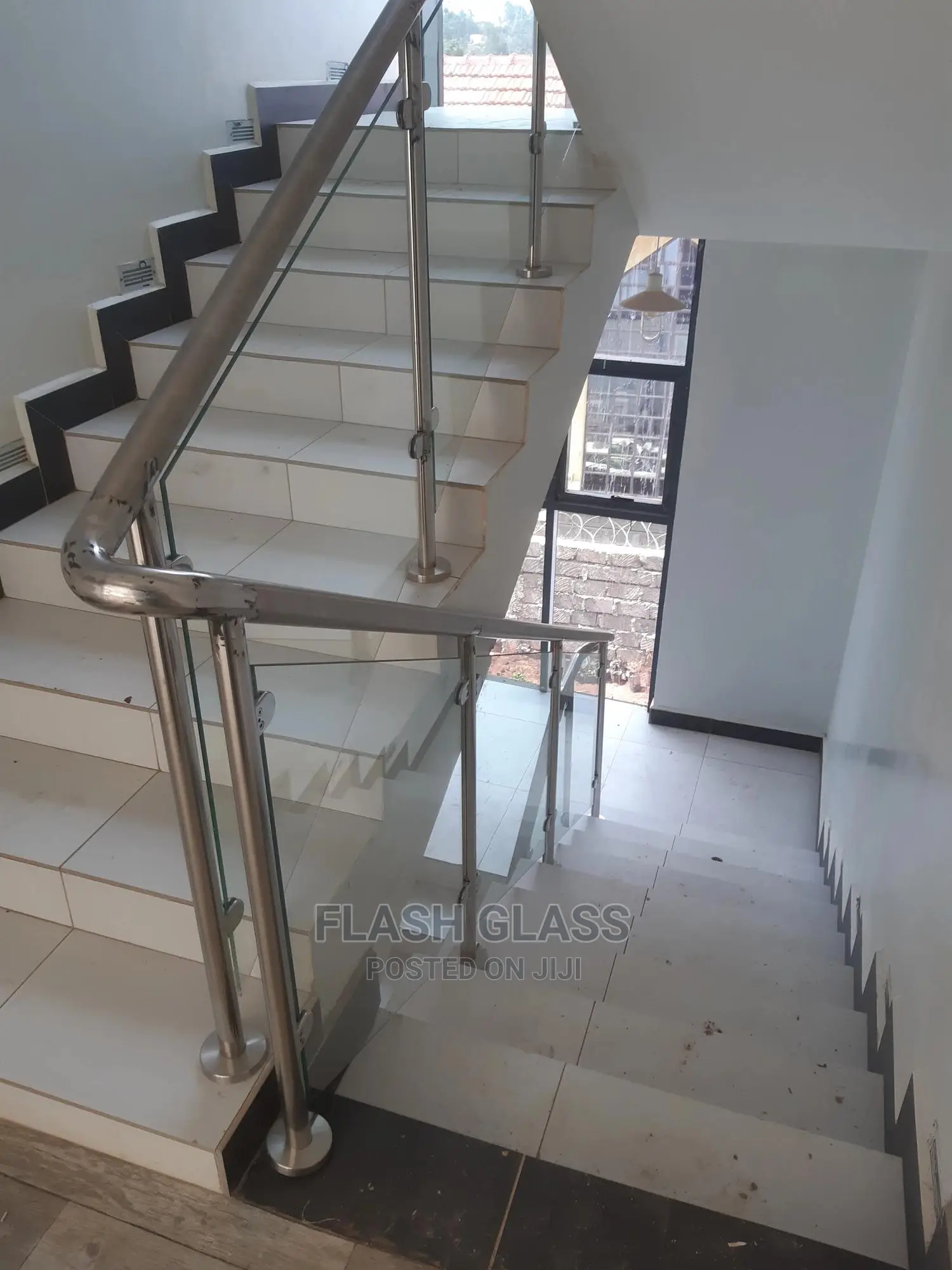 Stainless Steel Staircase Glass Balustrade